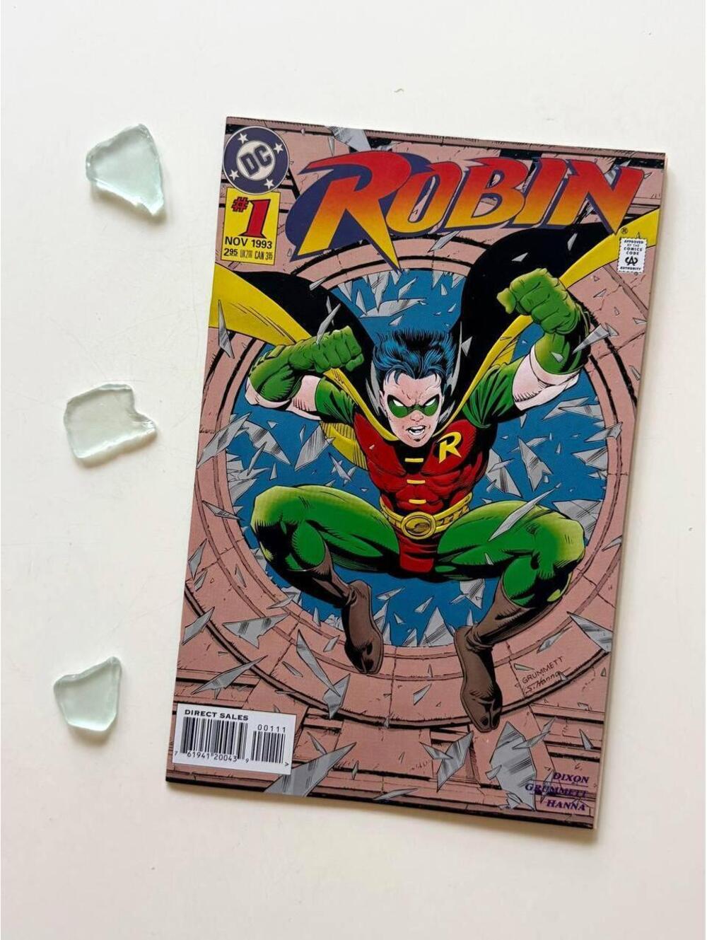 Robin #1 (1993): Tim Drake's 1st Solo Series, Embossed Cover, Vintage Comic
